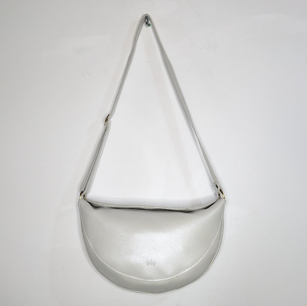 Portland Leather White Shoulder Bag